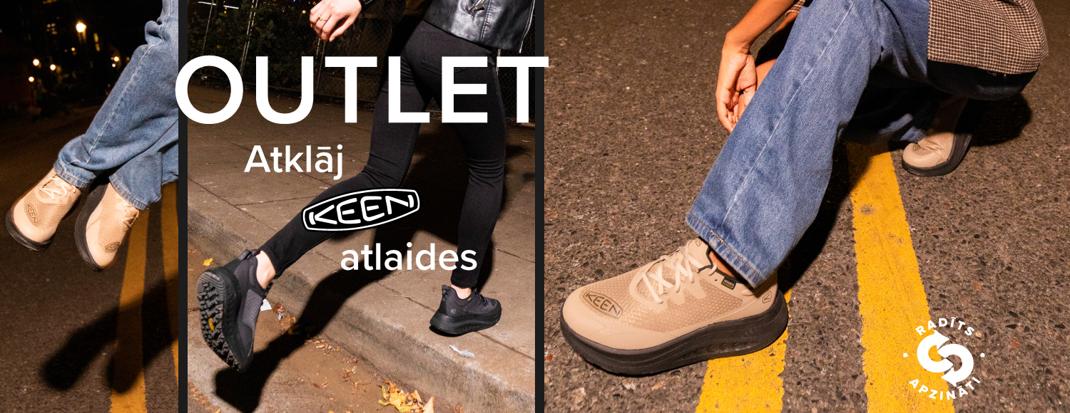 Atklājiet Keen Outlet apavus ar atlaidi visai ģimenei! Iegādājieties izturīgus un ērtus modeļus par labāku cenu. Pasteidzieties &ndash; 365 dienu bezmaksas atgrie&scaron;ana!